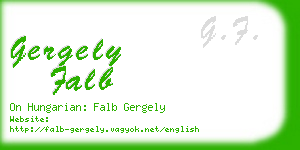 gergely falb business card